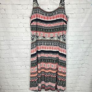 Loft Batik Print Dress Size 18